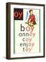 OY in Boy-null-Framed Art Print