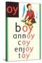 OY in Boy-null-Stretched Canvas