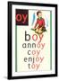 OY in Boy-null-Framed Art Print