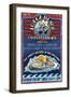 Oyster Bar Vintage Sign - Lopez Island, Washington-Lantern Press-Framed Art Print