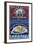 Oyster Bar Vintage Sign - Lopez Island, Washington-Lantern Press-Framed Art Print