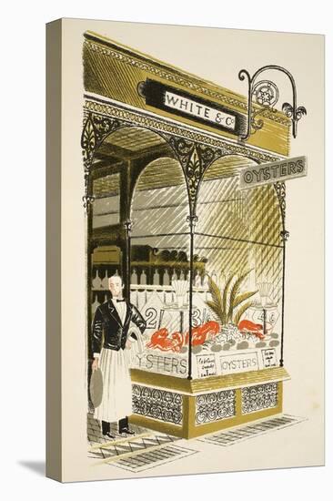 Oyster Bar-Eric Ravilious-Stretched Canvas