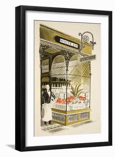 Oyster Bar-Eric Ravilious-Framed Premium Giclee Print
