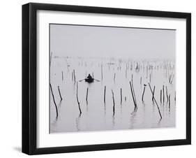 Oyster Beds, Arcachon, Gironde, Aquitaine, France-Adam Woolfitt-Framed Photographic Print