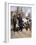 Oyster Buyer Tasting a Sample on the Dock in Baltimore, Maryland, 1880s-null-Framed Giclee Print