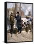 Oyster Buyer Tasting a Sample on the Dock in Baltimore, Maryland, 1880s-null-Framed Stretched Canvas