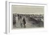 Oyster Cultivation in Brittany, English Visitors at the Oyster Beds at Cancale-null-Framed Giclee Print