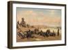 Oyster Fishers - Cleaning the Oysters after the Catch-Jacques Eugene Feyen-Framed Giclee Print