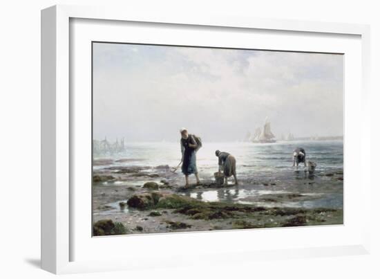 Oyster Gatherers, 1883-Moran-Framed Giclee Print