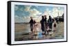 Oyster Gatherers of Cancale-John Singer Sargent-Framed Stretched Canvas