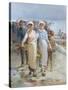 Oyster Girls at Cancale-Francois Nicolas Augustin Feyen-Perrin-Stretched Canvas