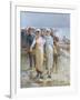 Oyster Girls at Cancale-Francois Nicolas Augustin Feyen-Perrin-Framed Giclee Print