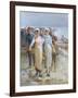 Oyster Girls at Cancale-Francois Nicolas Augustin Feyen-Perrin-Framed Giclee Print