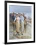 Oyster Girls at Cancale-Francois Nicolas Augustin Feyen-Perrin-Framed Giclee Print