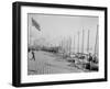 Oyster Luggers at the Levee, New Orleans-null-Framed Photo