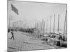 Oyster Luggers at the Levee, New Orleans-null-Mounted Photo