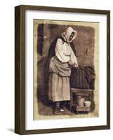 Oyster Woman, 1843-47-David Octavius Hill-Framed Giclee Print