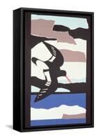 Oystercatcher-John Wallington-Framed Stretched Canvas