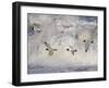 Oystercatchers in Flight over Breaking Surf, Norfolk, UK, December-Gary Smith-Framed Photographic Print