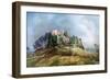 Oystermouth Castle, Near Swansea, Wales, 1924-1926-FC Varley-Framed Giclee Print