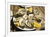 Oysters (huitres) ready to eat, thousands of tons of the shellfish are grown annually here, Ile de -Robert Francis-Framed Photographic Print