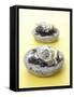 Oysters with Seaweed in Stone Bowl-Alexander Van Berge-Framed Stretched Canvas