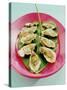 Oysters with Tomato Oil and Jalapeno (Chili Rings)-Alexander Van Berge-Stretched Canvas