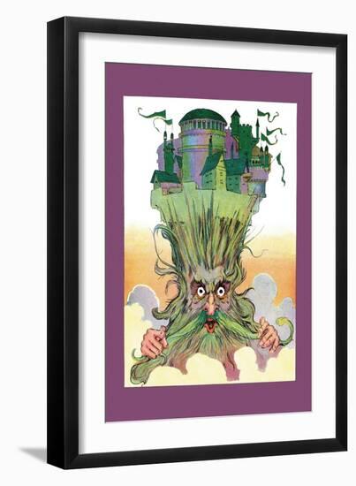 Oz on Ruggedo's Head-John R. Neill-Framed Art Print