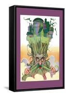 Oz on Ruggedo's Head-John R. Neill-Framed Stretched Canvas