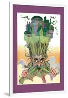 Oz on Ruggedo's Head-John R. Neill-Framed Art Print