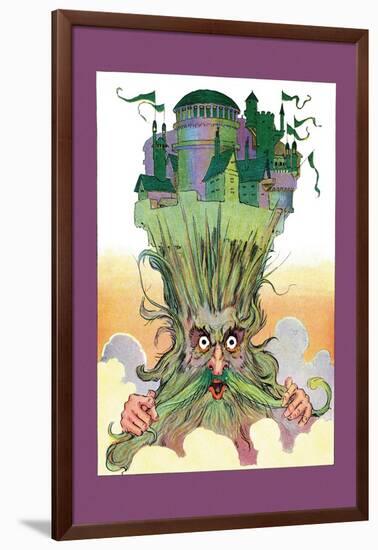 Oz on Ruggedo's Head-John R. Neill-Framed Art Print