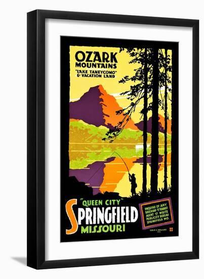 Ozark Mountains-Leslie E. Williams-Framed Art Print