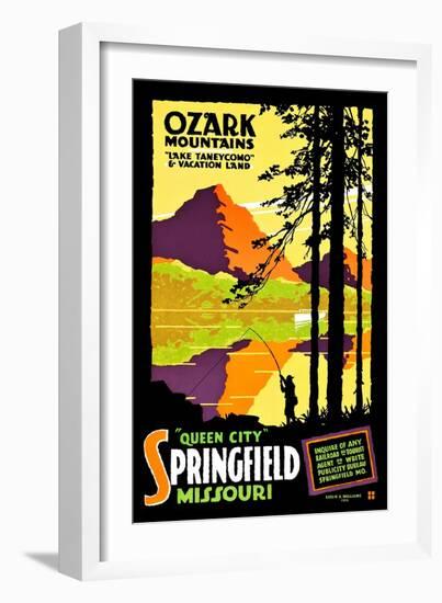 Ozark Mountains-Leslie E. Williams-Framed Art Print