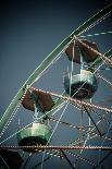 Ferris Wheel in Amusement Park on Clear Blue Sky-OZMedia-Photographic Print