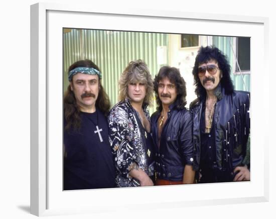 Ozzy Osbourne and Members of Heavy Metal Rock Group, Black Sabbath-Ann Clifford-Framed Premium Photographic Print