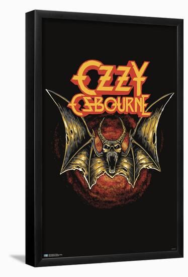 Ozzy Osbourne - Bat Logo-Trends International-Framed Poster