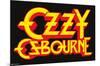 Ozzy Osbourne - Name Logo-Trends International-Mounted Poster