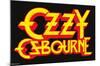 Ozzy Osbourne - Name Logo-Trends International-Mounted Poster