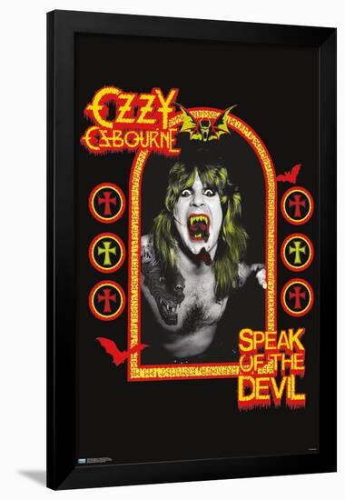Ozzy Osbourne - Speak Of The Devil-Trends International-Framed Poster