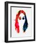 Ozzy Watercolor-Lana Feldman-Framed Art Print