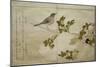 P.332-1946 Vol.2 F.2 Manchurian Great Tit and a Robin, from an Album 'Birds Compared in Humorous…-Kitagawa Utamaro-Mounted Giclee Print