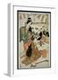 P.348-1945 Scene 1, Comparison of Celebrated Beauties and the Loyal League, C.1797-Kitagawa Utamaro-Framed Giclee Print