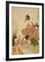 P.351-1945 Scene 4, Comparison of Celebrated Beauties and the Loyal League, C.1797-Kitagawa Utamaro-Framed Giclee Print