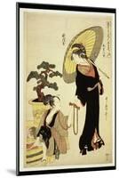 P.352-1945 Scene 5, Comparison of Celebrated Beauties and the Loyal League, C.1797-Kitagawa Utamaro-Mounted Giclee Print