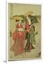 P.355-1945 Scene 8, Comparison of Celebrated Beauties and the Loyal League, C.1797-Kitagawa Utamaro-Framed Giclee Print