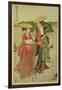 P.355-1945 Scene 8, Comparison of Celebrated Beauties and the Loyal League, C.1797-Kitagawa Utamaro-Framed Giclee Print