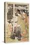 P.359-1945 Scene 12, Comparison of Celebrated Beauties and the Loyal League, C.1797-Kitagawa Utamaro-Stretched Canvas