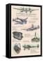 P-38 Lightning Technical, c.2009-Lantern Press-Framed Stretched Canvas