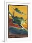 P-40B Tomahawks-Lantern Press-Framed Art Print