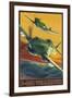 P-40B Tomahawks-Lantern Press-Framed Art Print